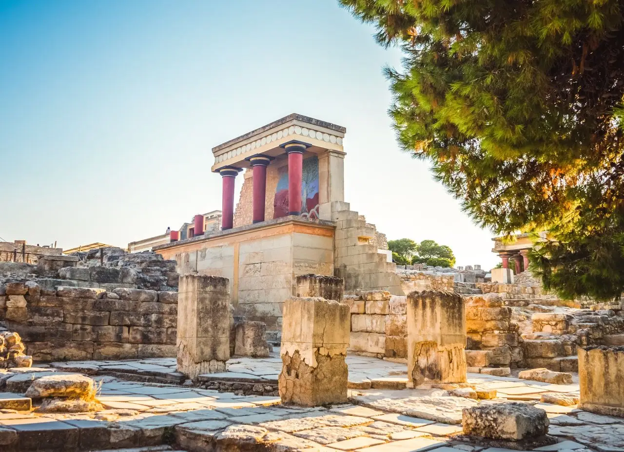 Knossos Palace Crete Greece